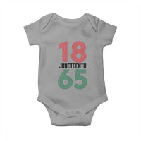 Vintage Juneteenth 1865 Baby Onesie Retro Striped Number Graphic