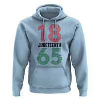 Vintage Juneteenth 1865 Hoodie Retro Striped Number Graphic