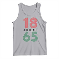 Vintage Juneteenth 1865 Tank Top Retro Striped Number Graphic