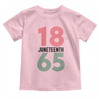 Vintage Juneteenth 1865 Toddler T Shirt Retro Striped Number Graphic