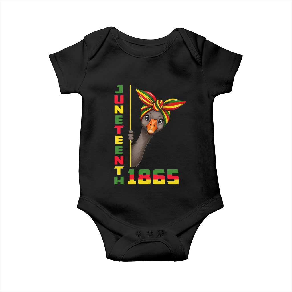 Funny Juneteenth Goose Baby Onesie African American Pride Gift