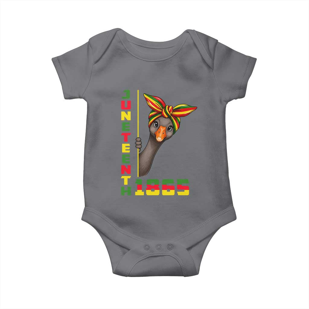 Funny Juneteenth Goose Baby Onesie African American Pride Gift