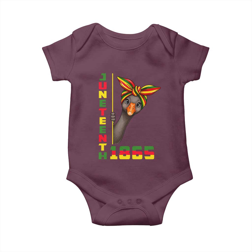 Funny Juneteenth Goose Baby Onesie African American Pride Gift