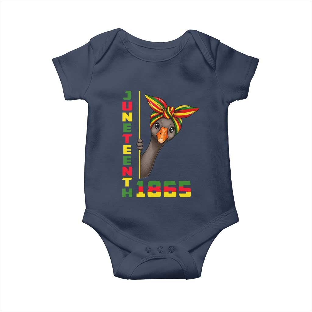 Funny Juneteenth Goose Baby Onesie African American Pride Gift