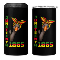 Funny Juneteenth Goose 4 in 1 Can Cooler Tumbler African American Pride Gift