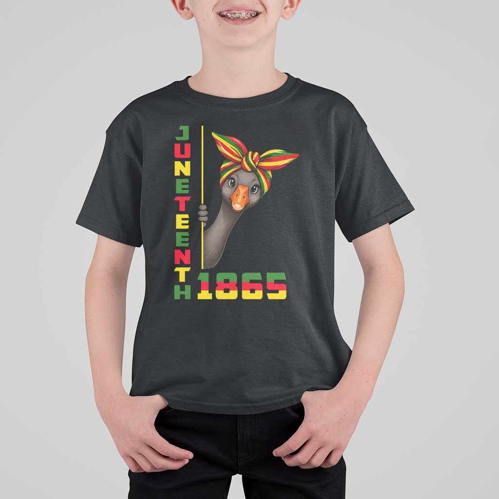 Funny Juneteenth Goose T Shirt For Kid African American Pride Gift