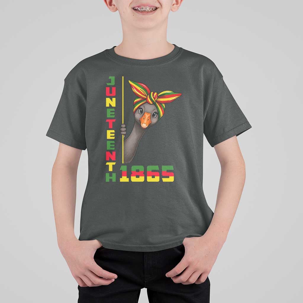 Funny Juneteenth Goose T Shirt For Kid African American Pride Gift