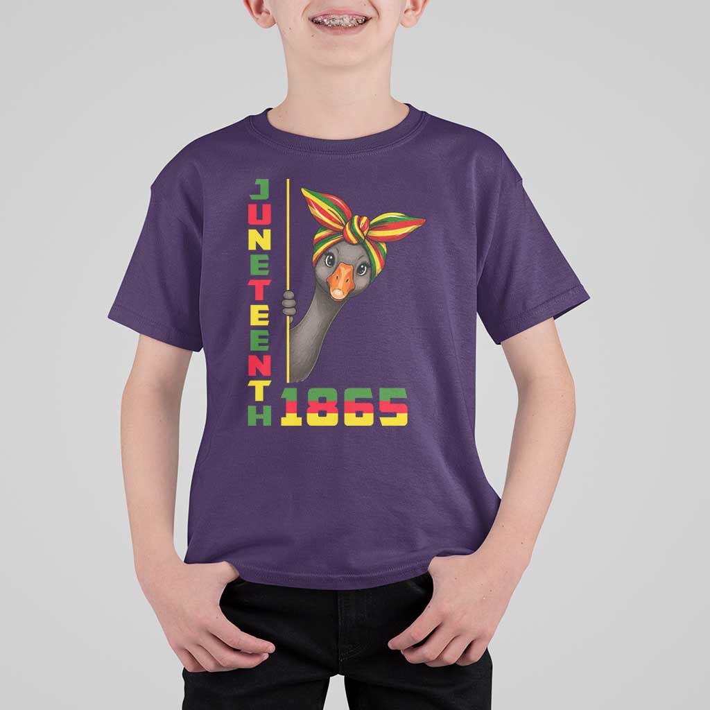 Funny Juneteenth Goose T Shirt For Kid African American Pride Gift