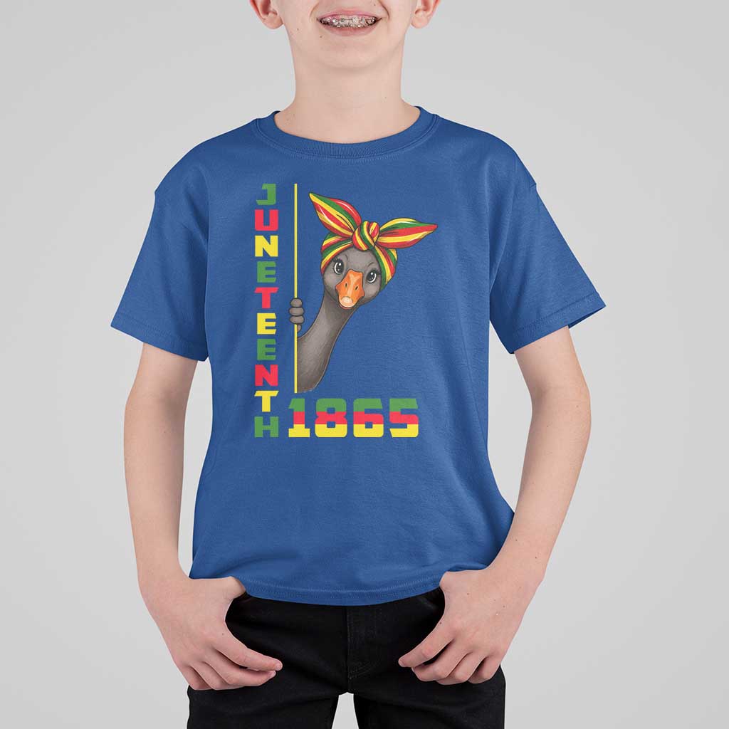 Funny Juneteenth Goose T Shirt For Kid African American Pride Gift