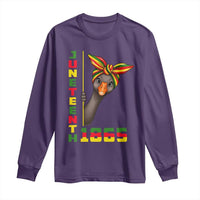 Funny Juneteenth Goose Long Sleeve Shirt African American Pride Gift