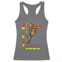 Funny Juneteenth Goose Racerback Tank Top African American Pride Gift
