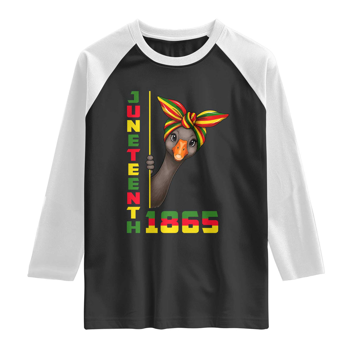 Funny Juneteenth Goose Raglan Shirt African American Pride Gift