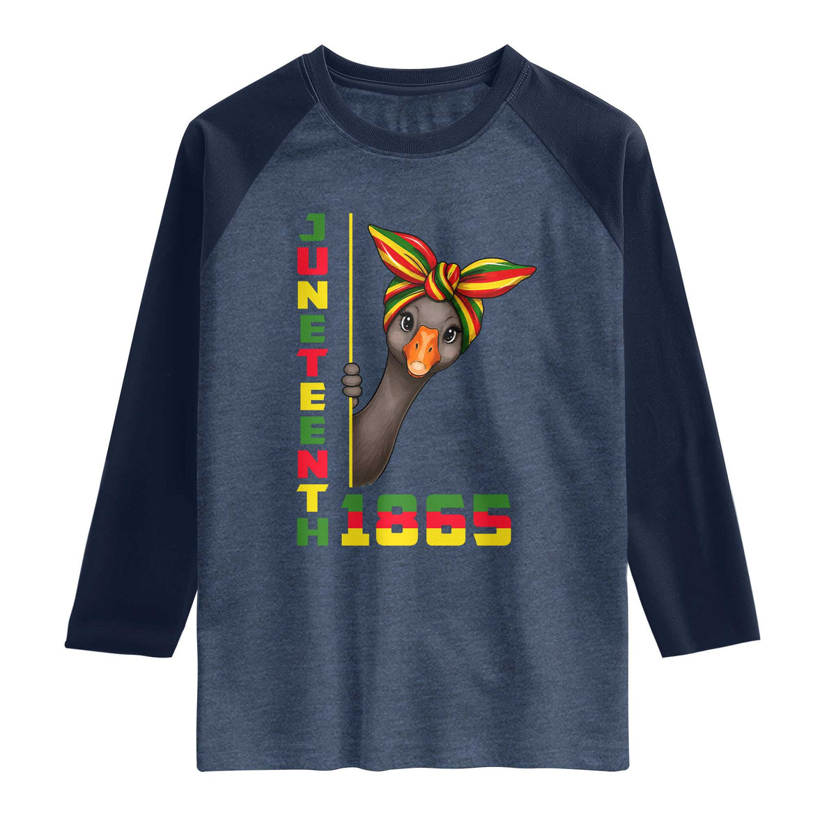 Funny Juneteenth Goose Raglan Shirt African American Pride Gift