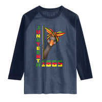 Funny Juneteenth Goose Raglan Shirt African American Pride Gift