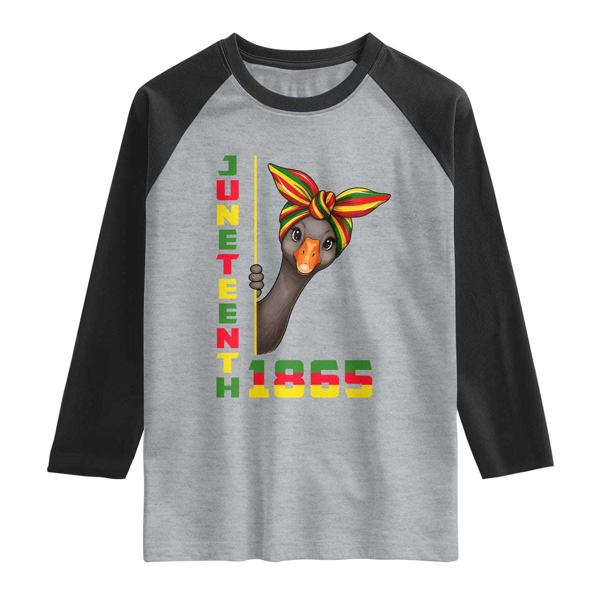 Funny Juneteenth Goose Raglan Shirt African American Pride Gift