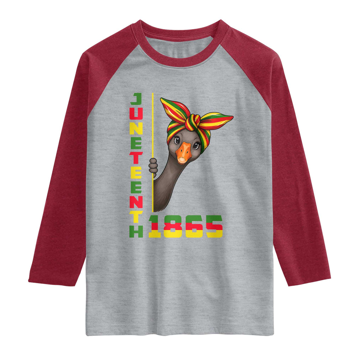 Funny Juneteenth Goose Raglan Shirt African American Pride Gift