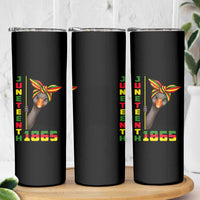 Funny Juneteenth Goose Skinny Tumbler African American Pride Gift