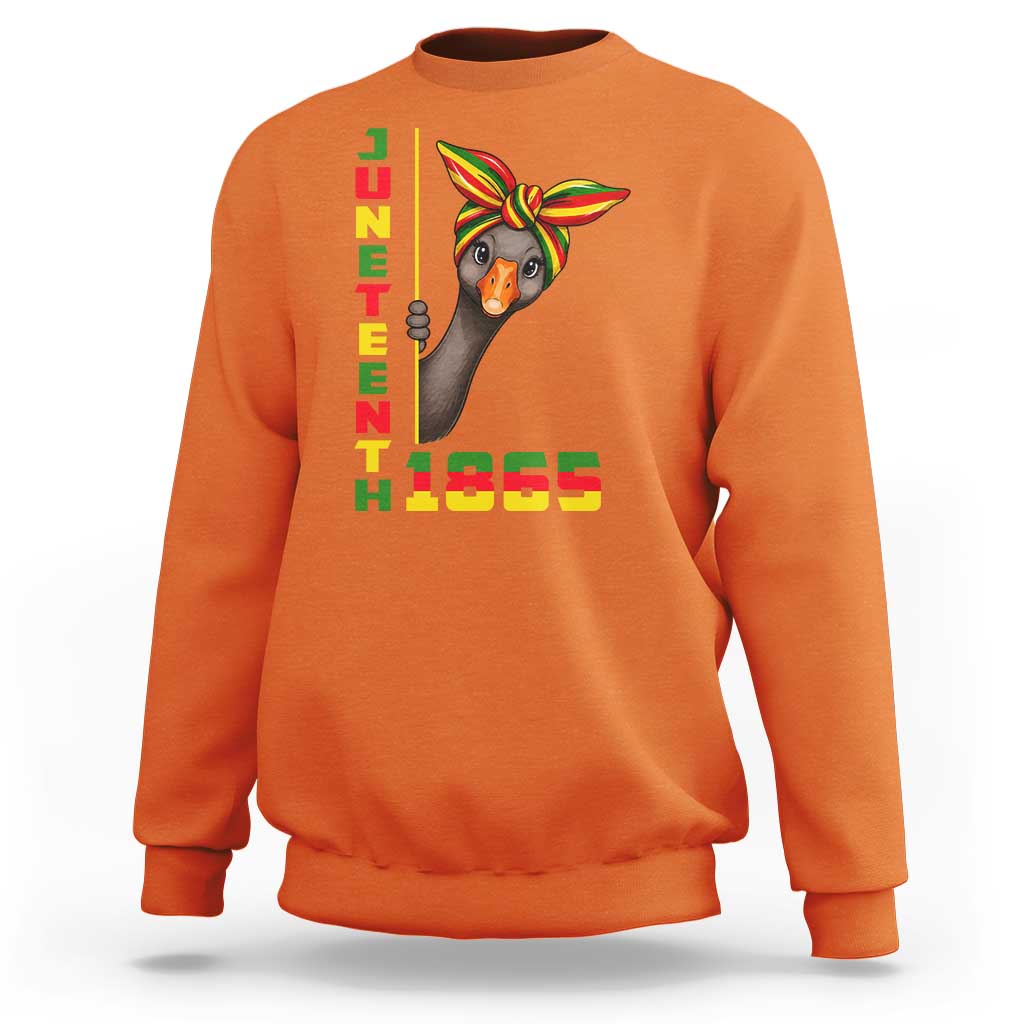 Funny Juneteenth Goose Sweatshirt African American Pride Gift