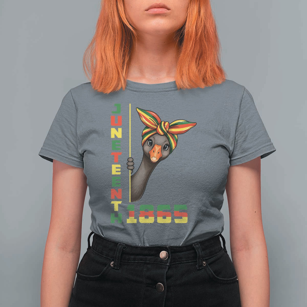 Funny Juneteenth Goose T Shirt For Women African American Pride Gift