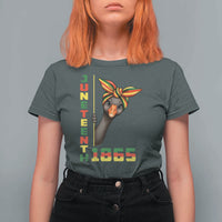 Funny Juneteenth Goose T Shirt For Women African American Pride Gift