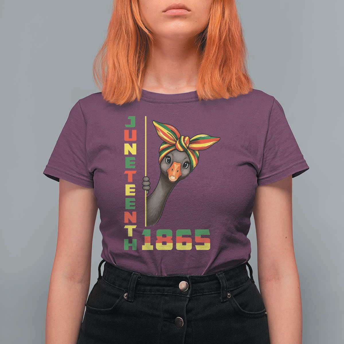 Funny Juneteenth Goose T Shirt For Women African American Pride Gift