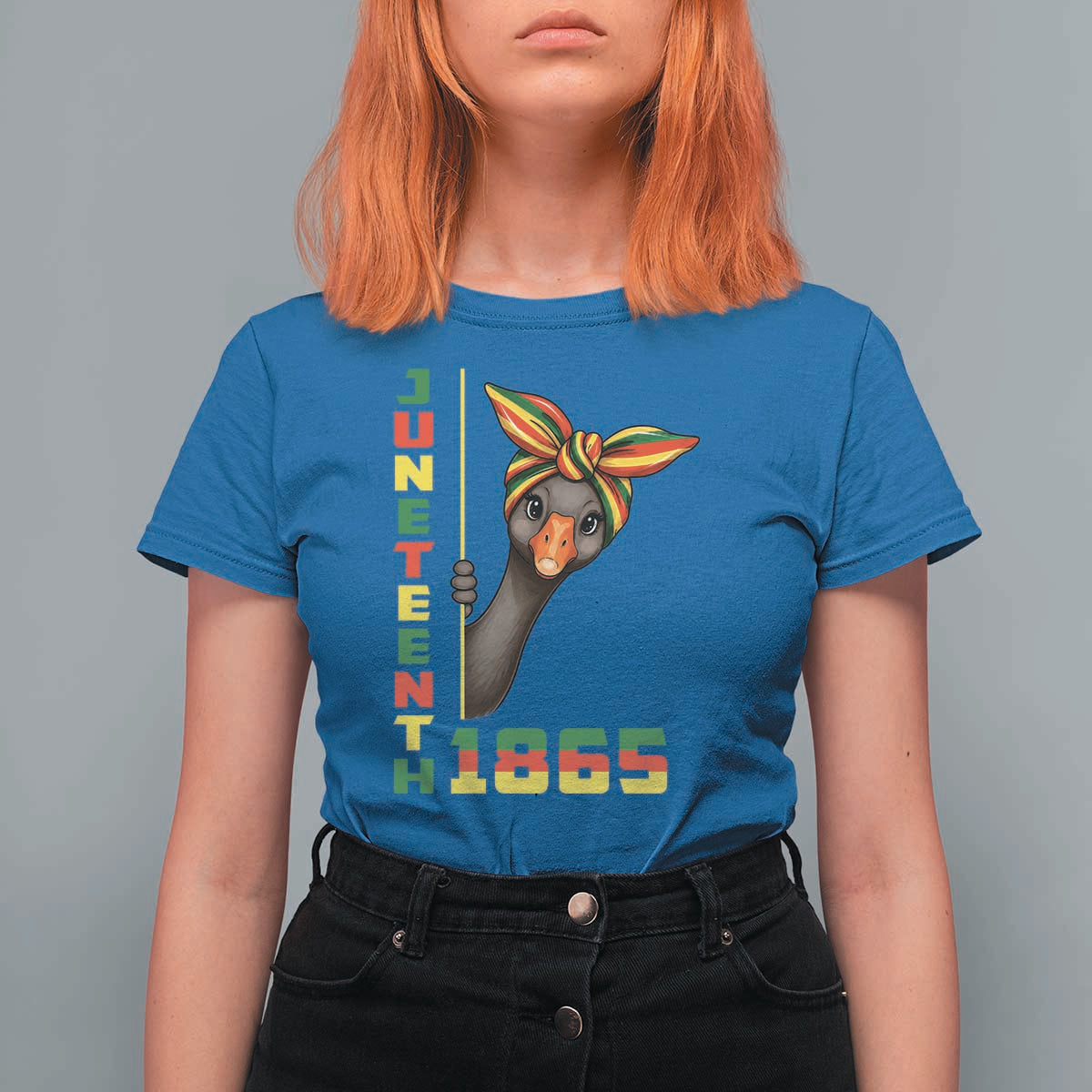 Funny Juneteenth Goose T Shirt For Women African American Pride Gift
