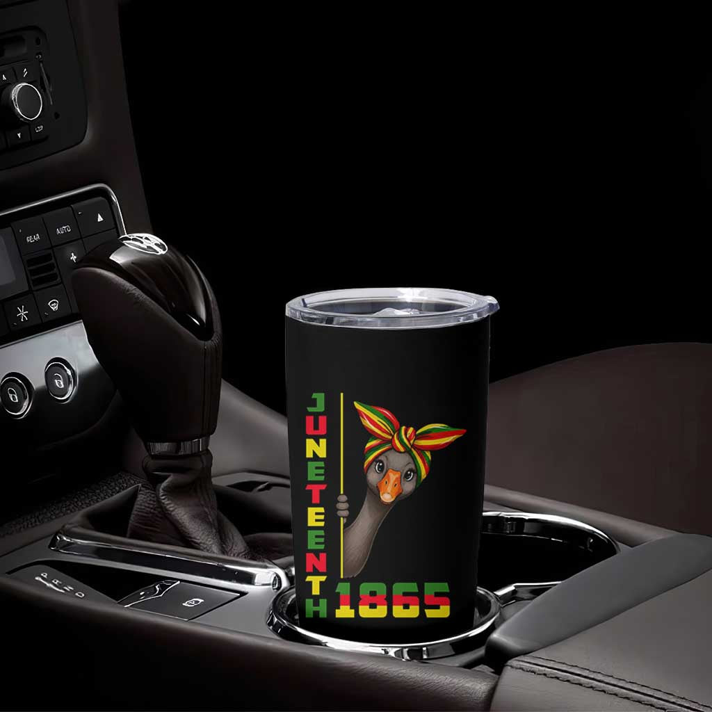Funny Juneteenth Goose Tumbler Cup African American Pride Gift