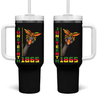 Funny Juneteenth Goose Tumbler With Handle African American Pride Gift