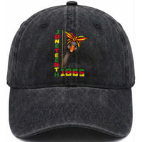 Funny Juneteenth Goose Washed Cotton Baseball Cap African American Pride Gift