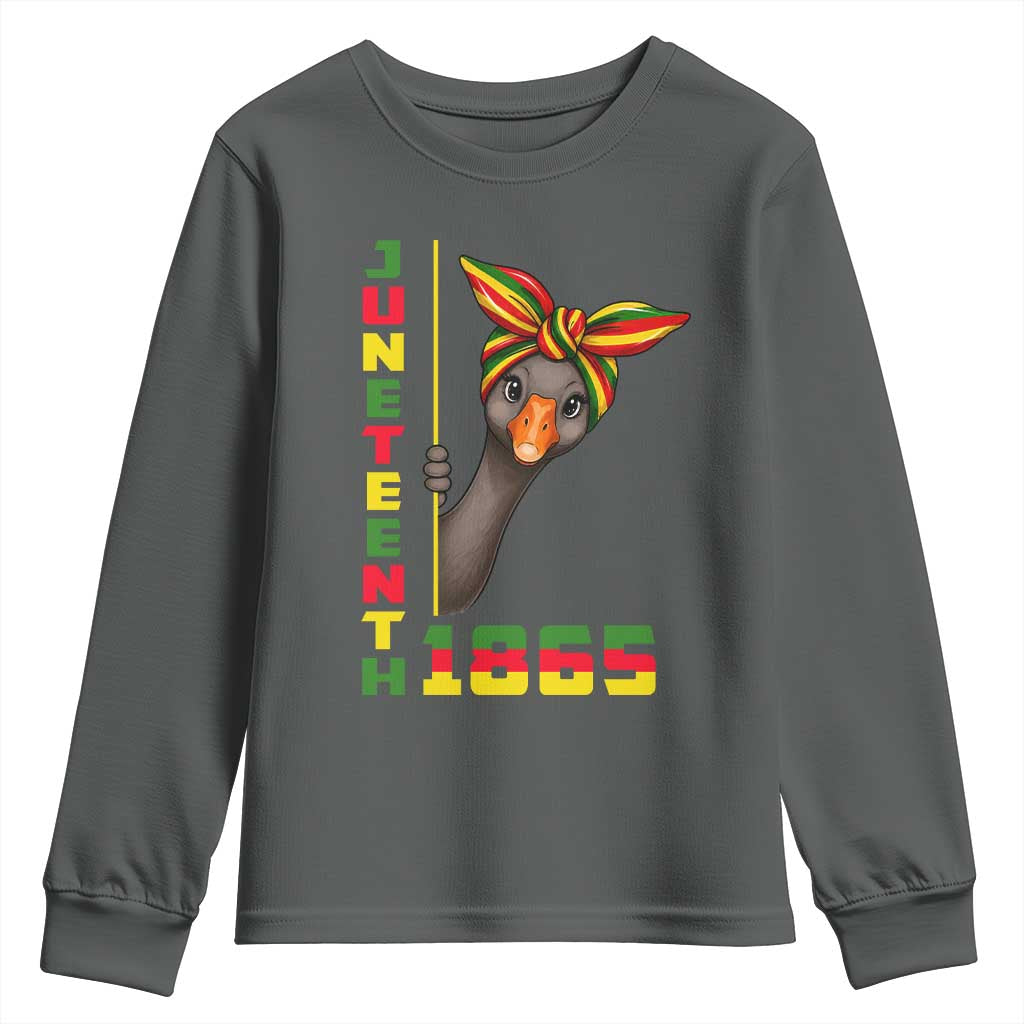 Funny Juneteenth Goose Youth Sweatshirt African American Pride Gift