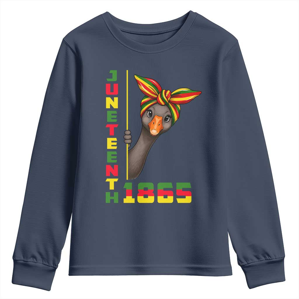 Funny Juneteenth Goose Youth Sweatshirt African American Pride Gift