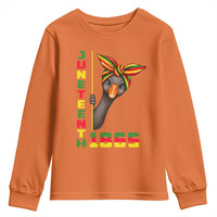 Funny Juneteenth Goose Youth Sweatshirt African American Pride Gift