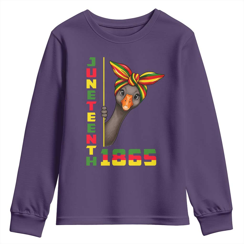 Funny Juneteenth Goose Youth Sweatshirt African American Pride Gift