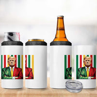 Juneteenth American Leader Inspiration 4 in 1 Can Cooler Tumbler 1865 American Heritage Gift