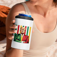 Juneteenth American Leader Inspiration 4 in 1 Can Cooler Tumbler 1865 American Heritage Gift