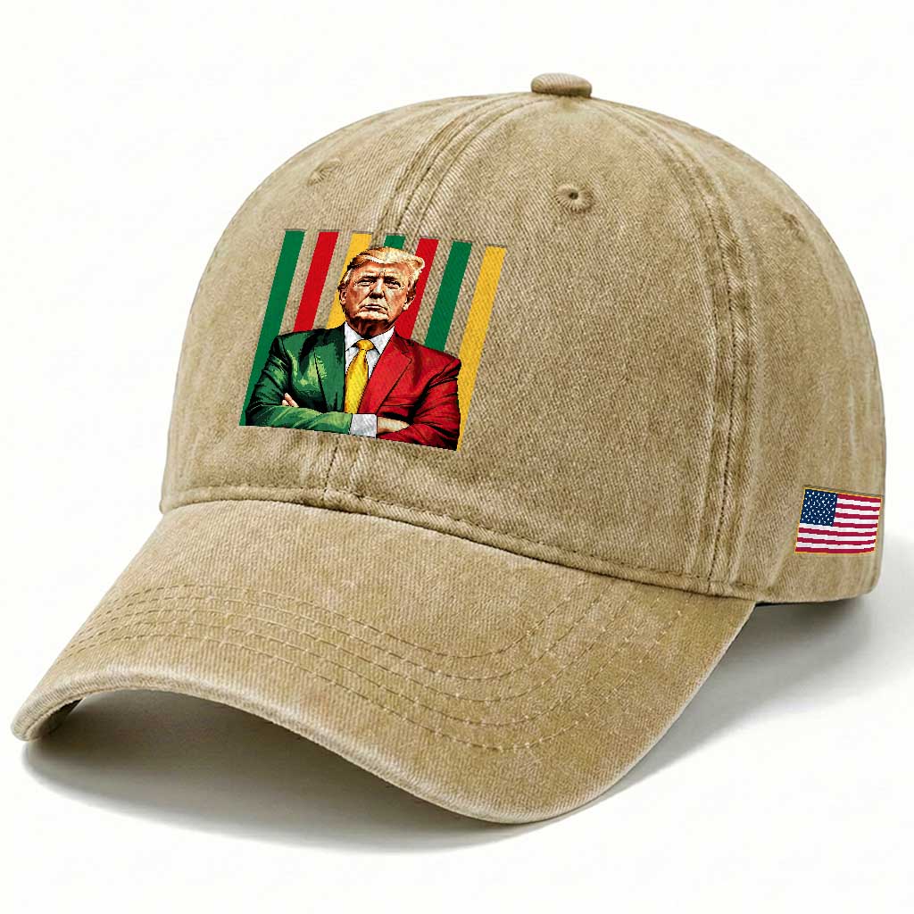Juneteenth American Leader Inspiration Washed Cotton Baseball Cap 1865 American Heritage Gift