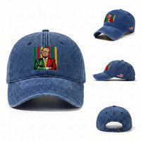 Juneteenth American Leader Inspiration Washed Cotton Baseball Cap 1865 American Heritage Gift