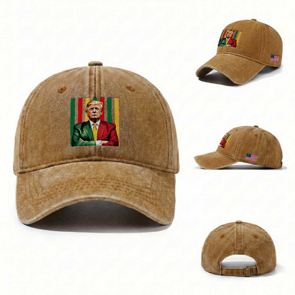 Juneteenth American Leader Inspiration Washed Cotton Baseball Cap 1865 American Heritage Gift