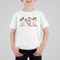 Funny Just A Free Silly Goose T Shirt For Kid Juneteenth Freedom Day