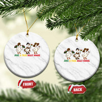 Funny Just A Free Silly Goose Ceramic Ornament Juneteenth Freedom Day