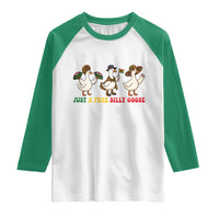 Funny Just A Free Silly Goose Raglan Shirt Juneteenth Freedom Day