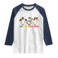 Funny Just A Free Silly Goose Raglan Shirt Juneteenth Freedom Day