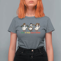 Funny Just A Free Silly Goose T Shirt For Women Juneteenth Freedom Day