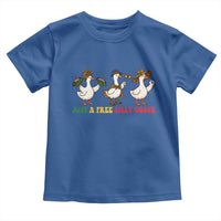 Funny Just A Free Silly Goose Toddler T Shirt Juneteenth Freedom Day