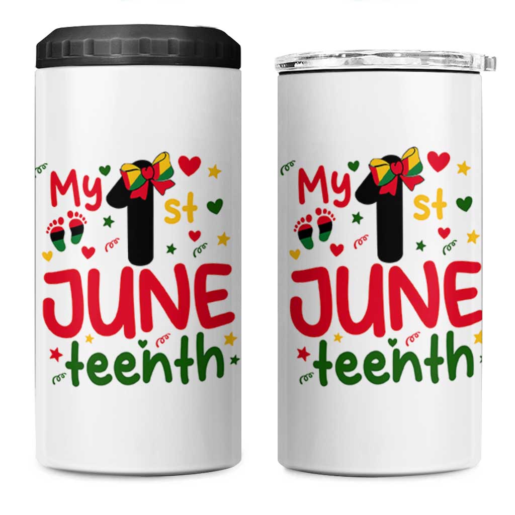My First Juneteenth 4 in 1 Can Cooler Tumbler African American Baby Freedom Day