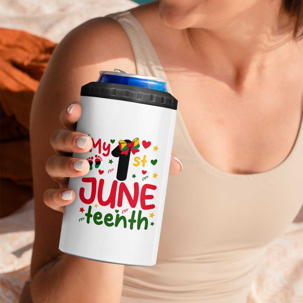My First Juneteenth 4 in 1 Can Cooler Tumbler African American Baby Freedom Day