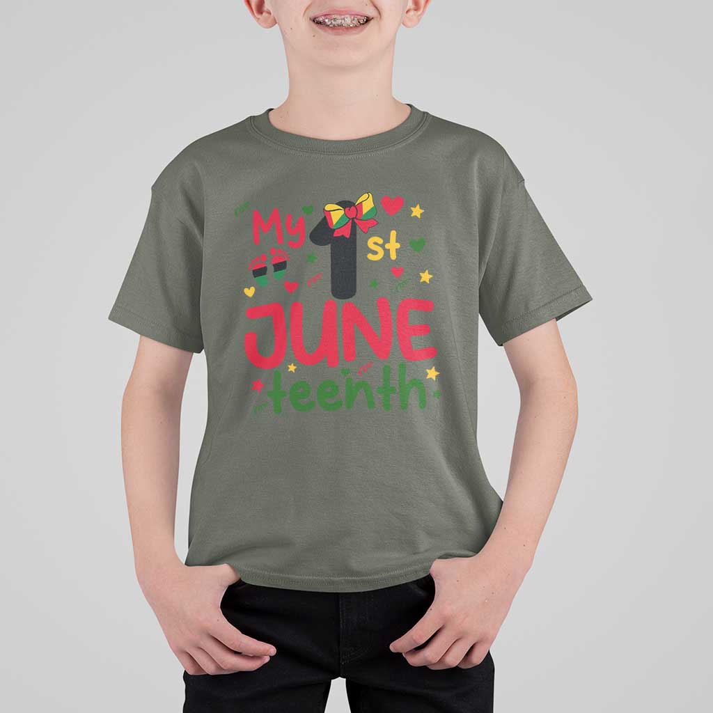 My First Juneteenth T Shirt For Kid African American Baby Freedom Day