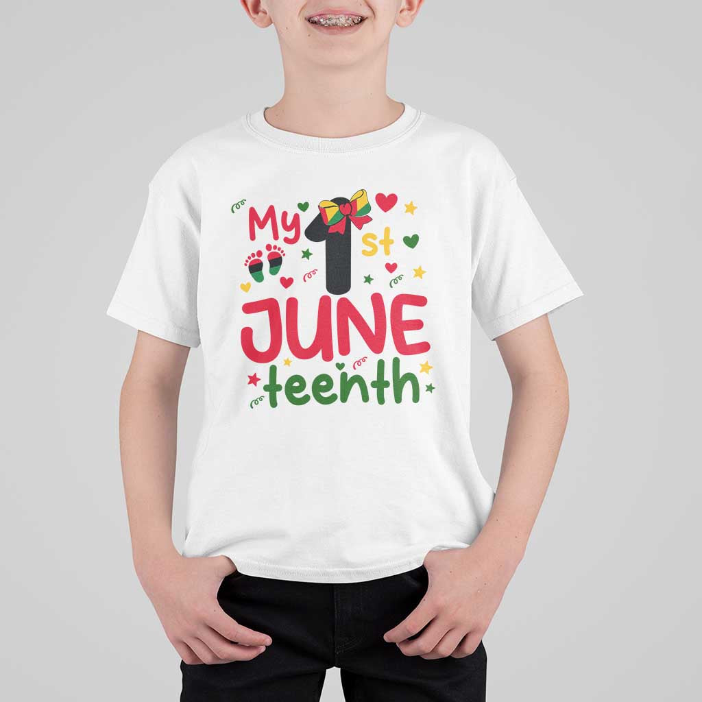 My First Juneteenth T Shirt For Kid African American Baby Freedom Day