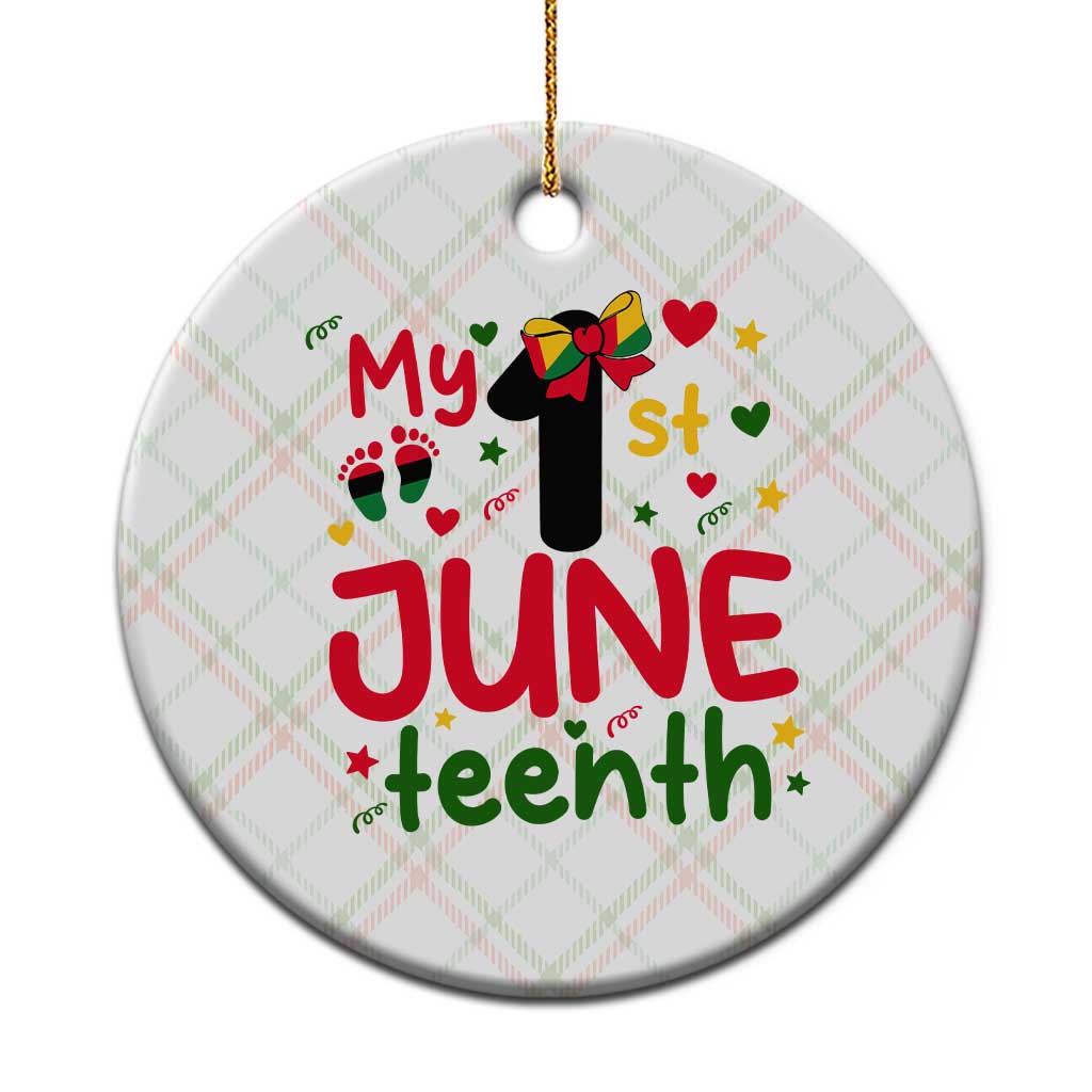 My First Juneteenth Ceramic Ornament African American Baby Freedom Day