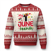 My First Juneteenth Ugly Christmas Sweater African American Baby Freedom Day